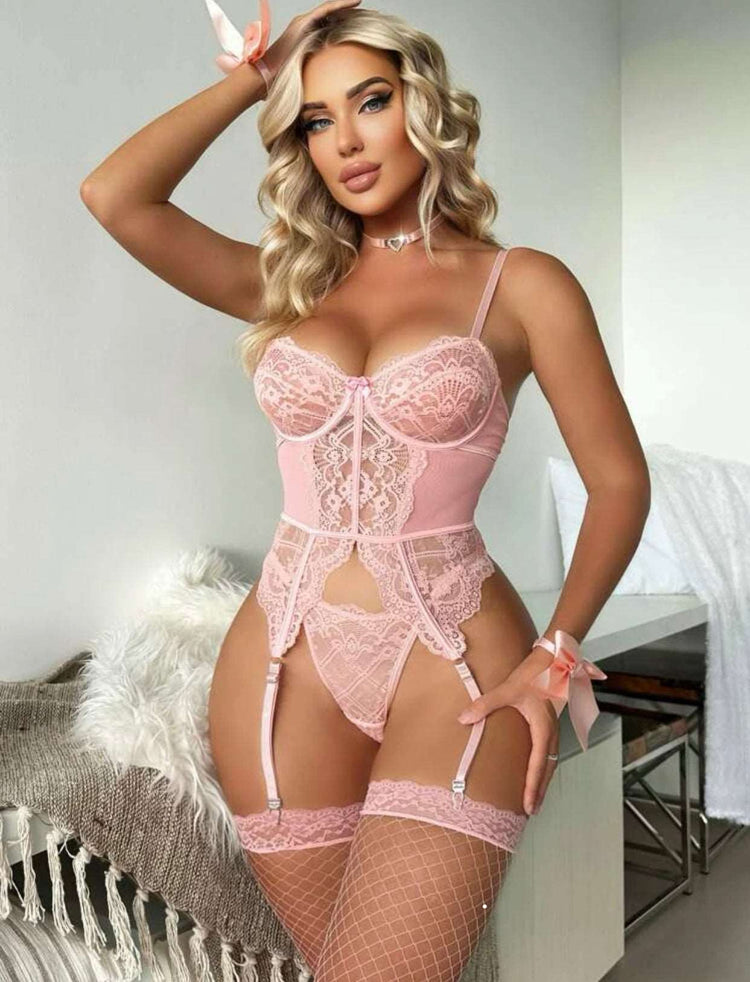 Classy Bustier Set with Stockings