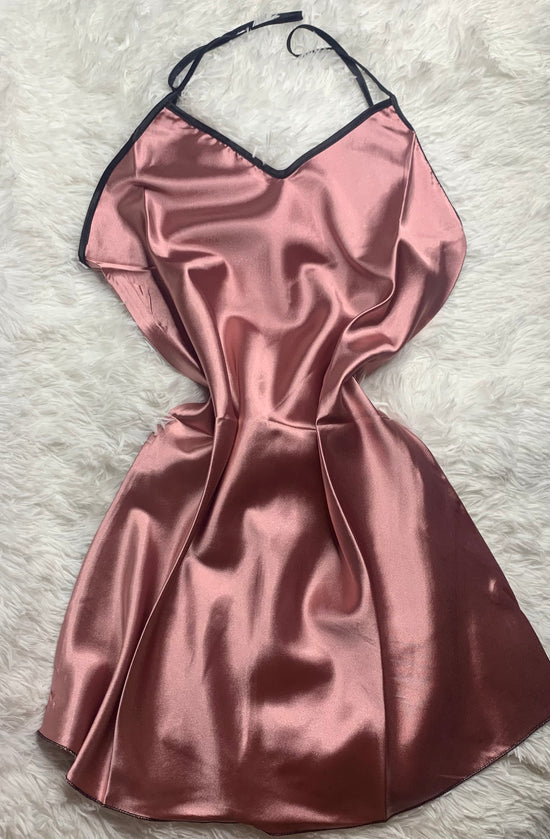 Backless Satin Night Dress