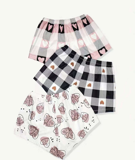 Heart Pajama Shorts