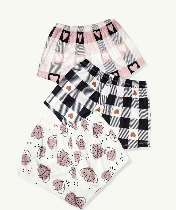 Heart Pajama Shorts