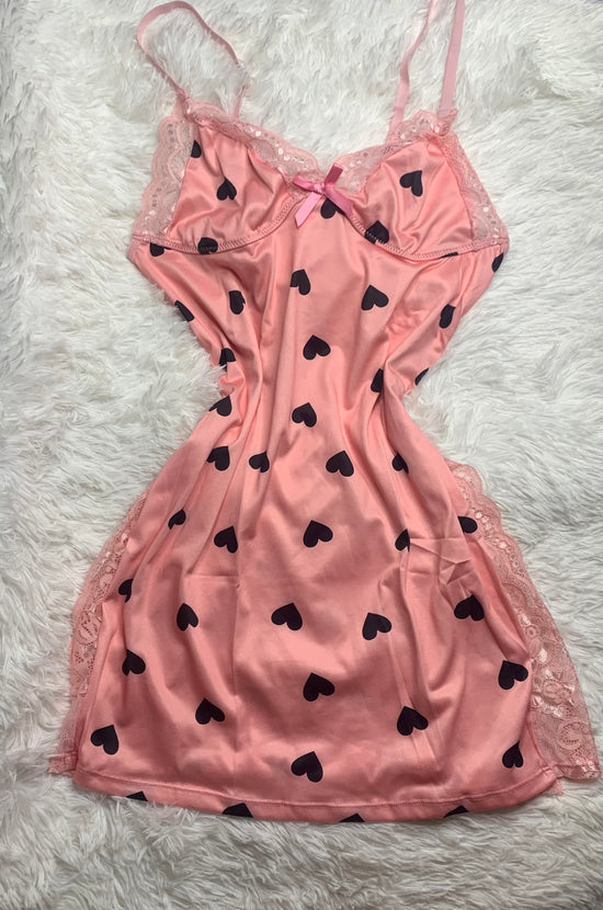 Heart Split Hem Night Dress