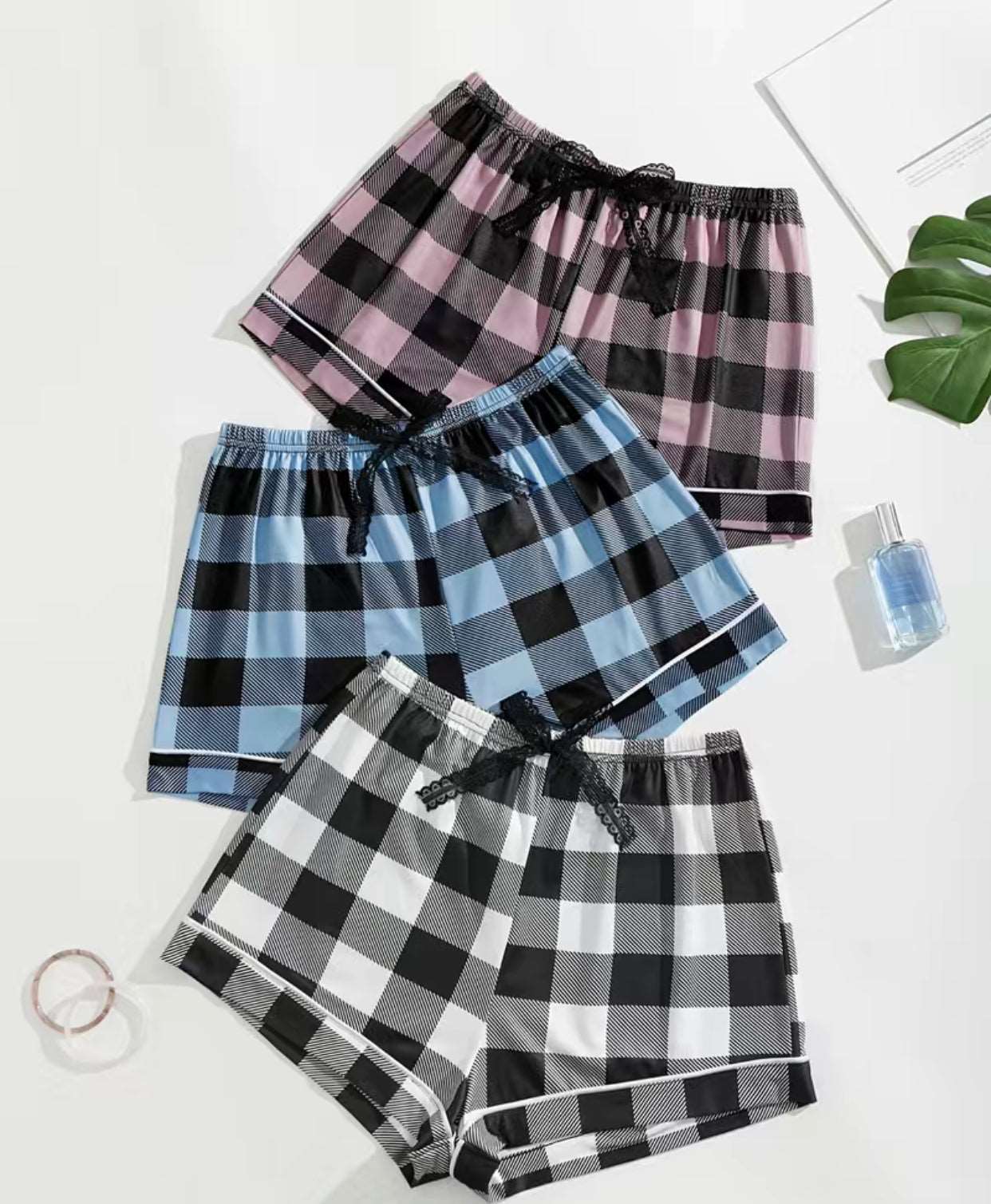 Plaid Pajama Shorts