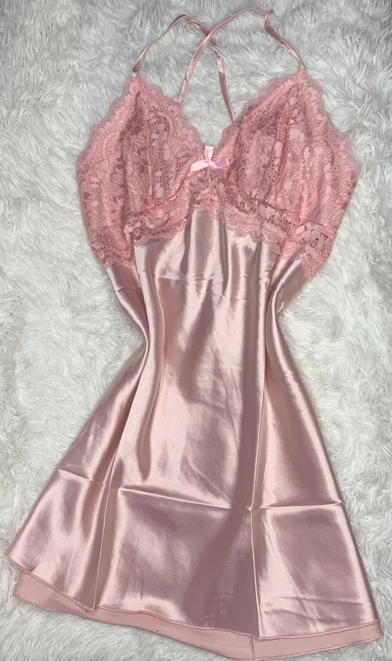 Lace Satin Cami Night Dress