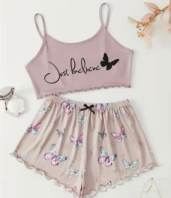 Cute Print Pajama Set