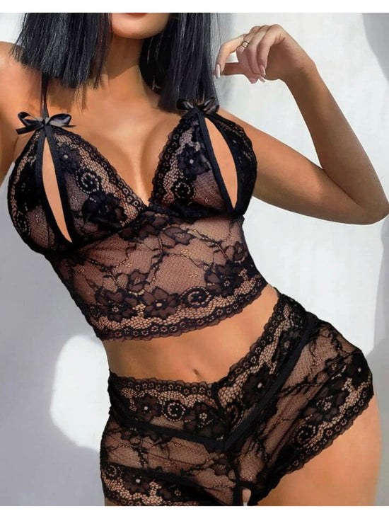 Cut-Out Lingerie Set